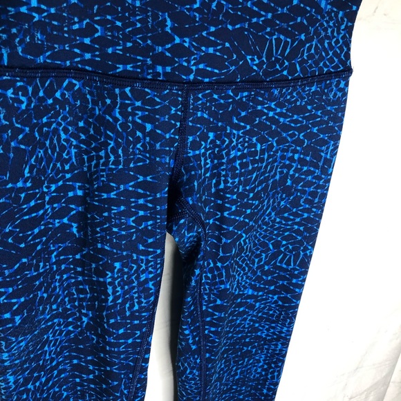 Lululemon Wunder Under III Pant Leggings Samba Snake Kayak Blue Hero Women’s 4 - Picture 5 of 8